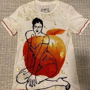 Limited edition L.E.N.Y. Produced by Buddhist Pink Graphic Tee